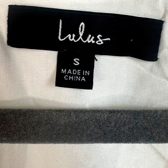 Lulus Dramatic Energy White Floral Burnout Balloon Sleeve Mini Dress Size Small - Picture 9 of 13